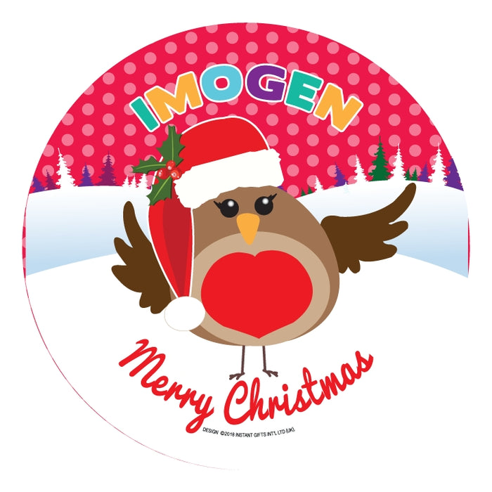Christmas Dinner Plate - Girls Names