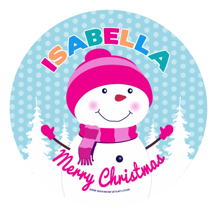 Christmas Dinner Plate - Girls Names