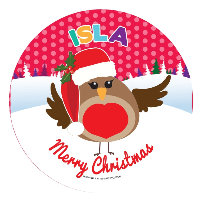 Christmas Dinner Plate - Girls Names
