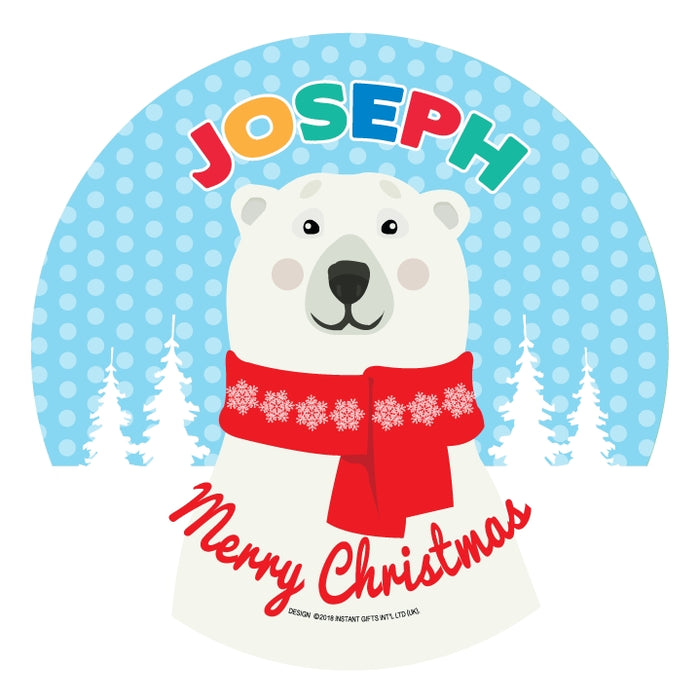 Christmas Dinner Plate - Boys Names