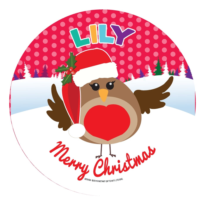 Christmas Dinner Plate - Girls Names