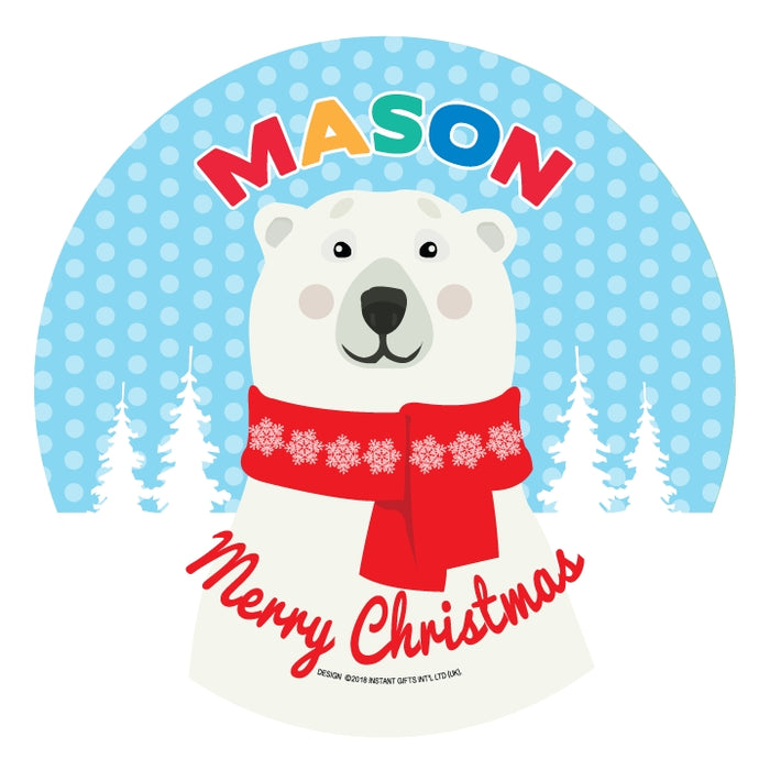 Christmas Dinner Plate - Boys Names