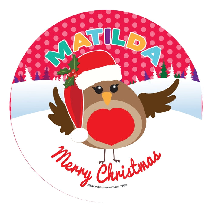 Christmas Dinner Plate - Girls Names