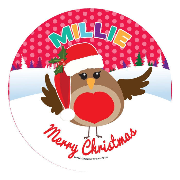 Christmas Dinner Plate - Girls Names