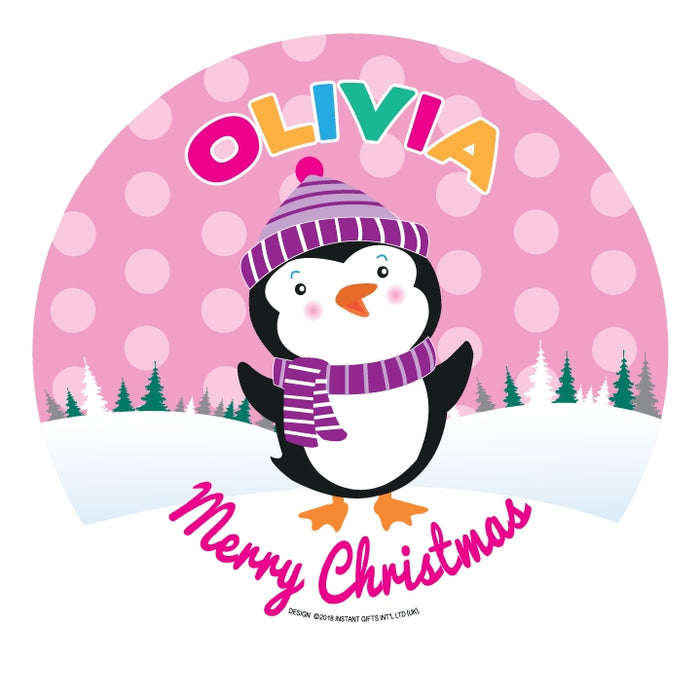 Christmas Dinner Plate - Girls Names