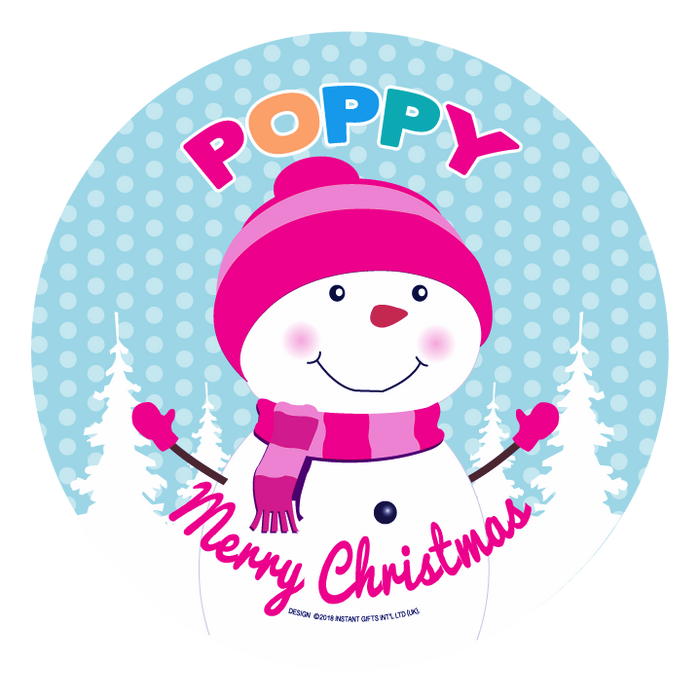 Christmas Dinner Plate - Girls Names
