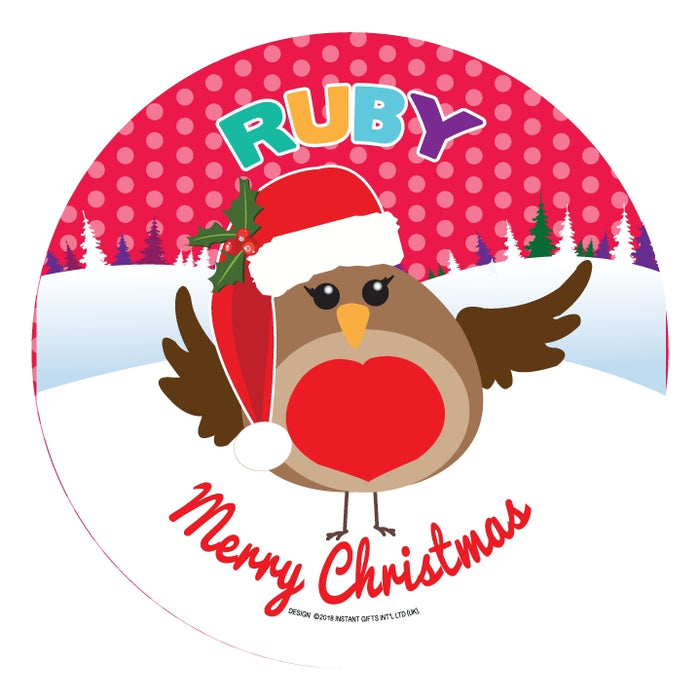 Christmas Dinner Plate - Girls Names