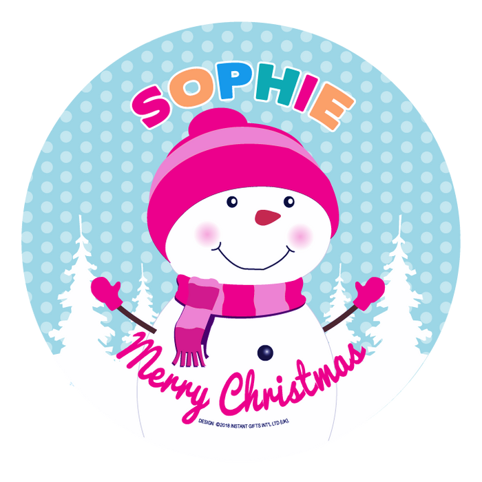 Christmas Dinner Plate - Girls Names