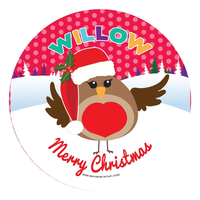 Christmas Dinner Plate - Girls Names