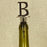 Chrome Bottle Stopper - Initial Letter