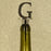 Chrome Bottle Stopper - Initial Letter