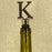 Chrome Bottle Stopper - Initial Letter