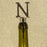 Chrome Bottle Stopper - Initial Letter