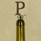 Chrome Bottle Stopper - Initial Letter