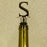 Chrome Bottle Stopper - Initial Letter