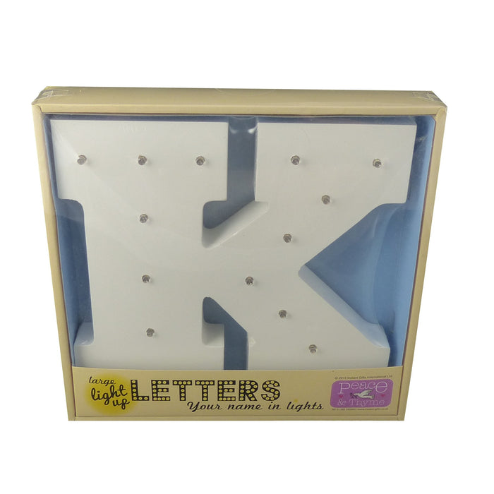 Large White Light-Up Letter with LED Lights