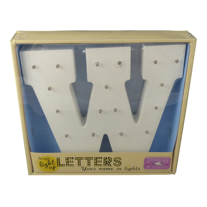 Large White Light-Up Letter with LED Lights