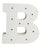 White Light-Up Letter with LED Lights