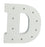 White Light-Up Letter with LED Lights