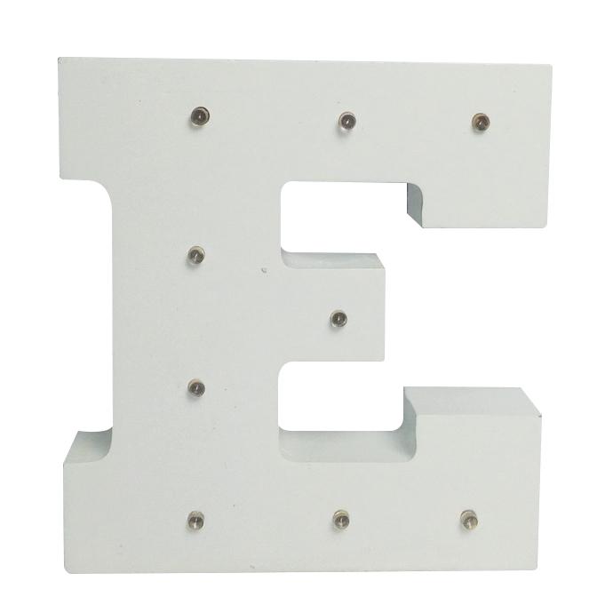 White Light-Up Letter with LED Lights