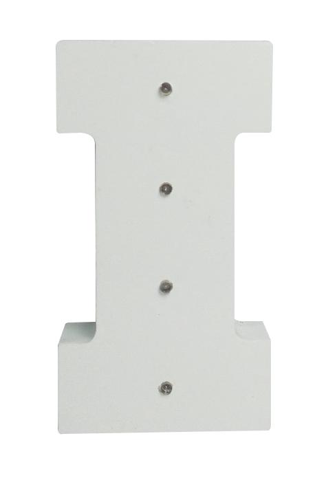White Light-Up Letter with LED Lights