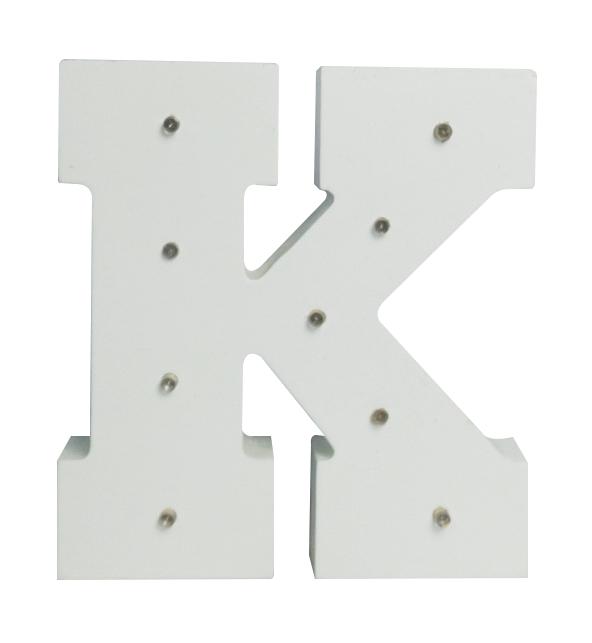 White Light-Up Letter with LED Lights