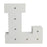 White Light-Up Letter with LED Lights