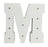 White Light-Up Letter with LED Lights