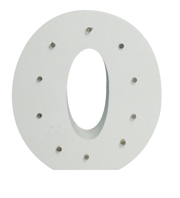 White Light-Up Letter with LED Lights