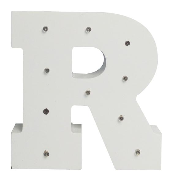 White Light-Up Letter with LED Lights