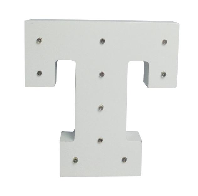 White Light-Up Letter with LED Lights