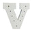 White Light-Up Letter with LED Lights