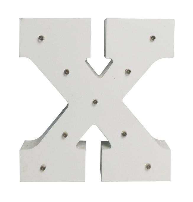 White Light-Up Letter with LED Lights