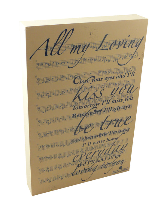 Lennon & McCartney Box Sign - 6 Designs