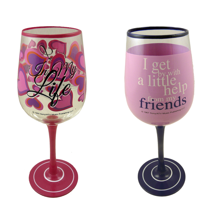 Pack of 2 Lennon & McCartney Wine Glasses