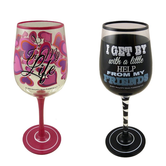 Pack of 2 Lennon & McCartney Wine Glasses
