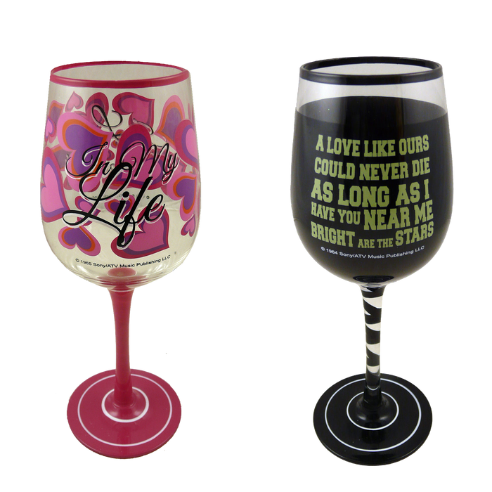 Pack of 2 Lennon & McCartney Wine Glasses