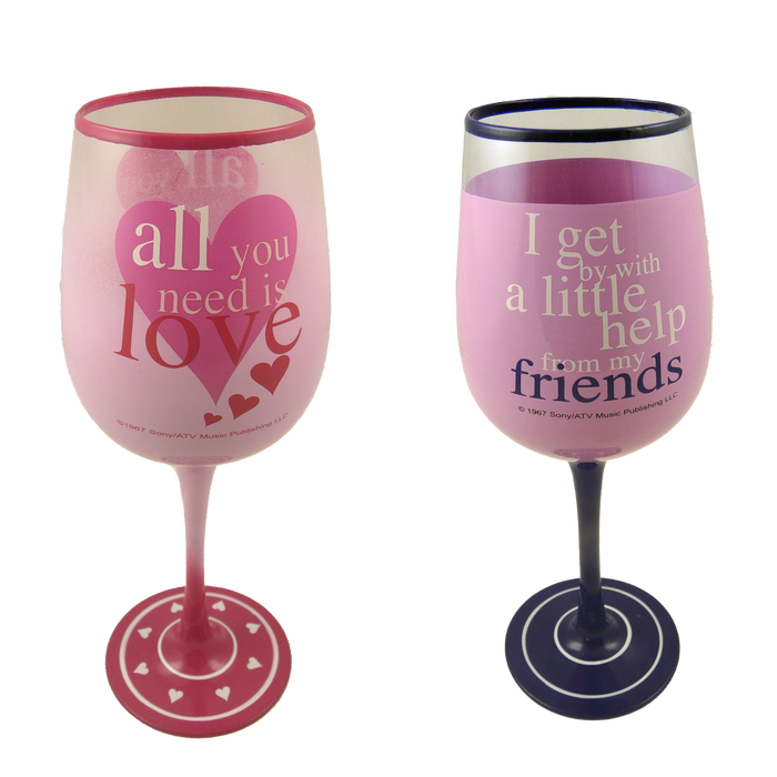 Pack of 2 Lennon & McCartney Wine Glasses
