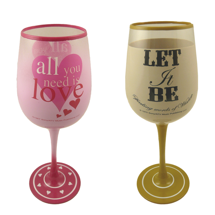 Pack of 2 Lennon & McCartney Wine Glasses