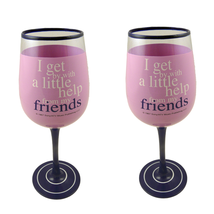 Pack of 2 Lennon & McCartney Wine Glasses