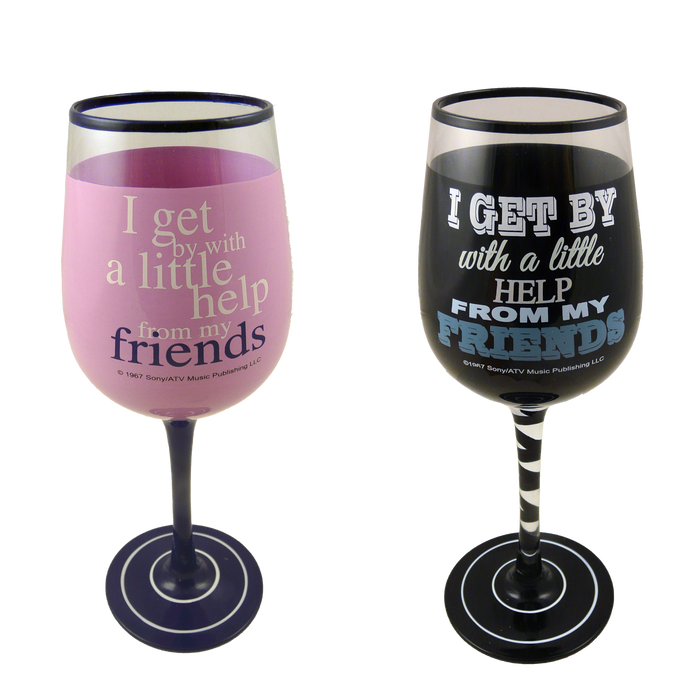 Pack of 2 Lennon & McCartney Wine Glasses