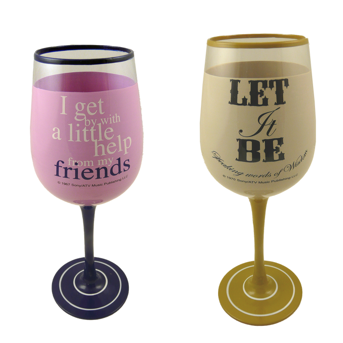 Pack of 2 Lennon & McCartney Wine Glasses