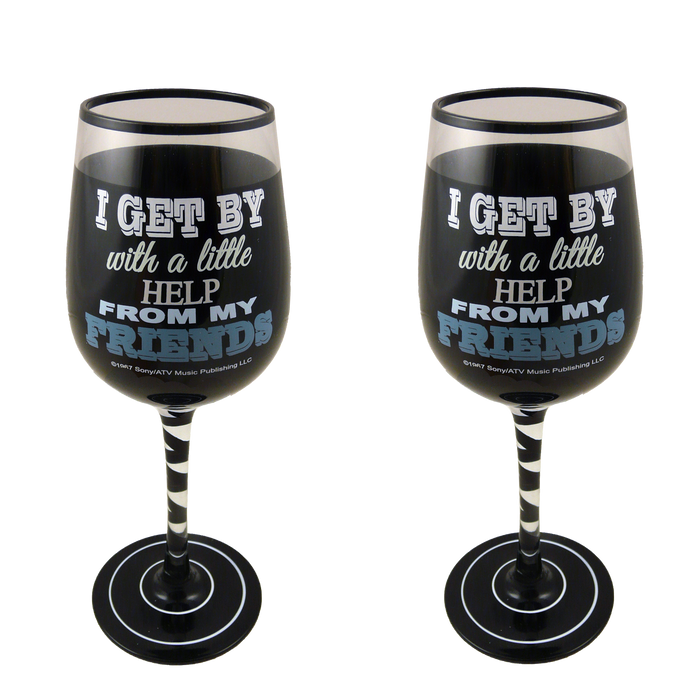 Pack of 2 Lennon & McCartney Wine Glasses