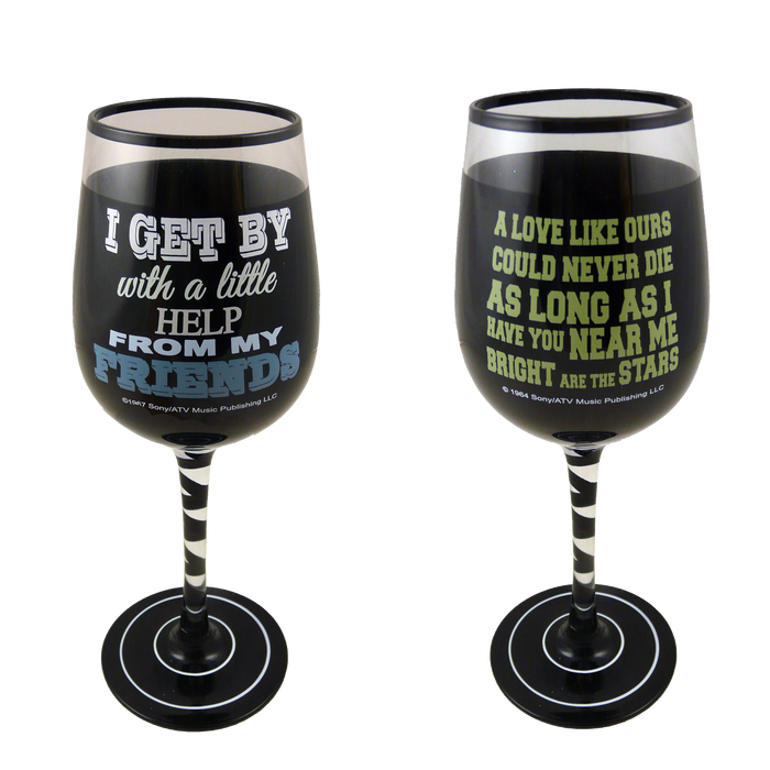 Pack of 2 Lennon & McCartney Wine Glasses