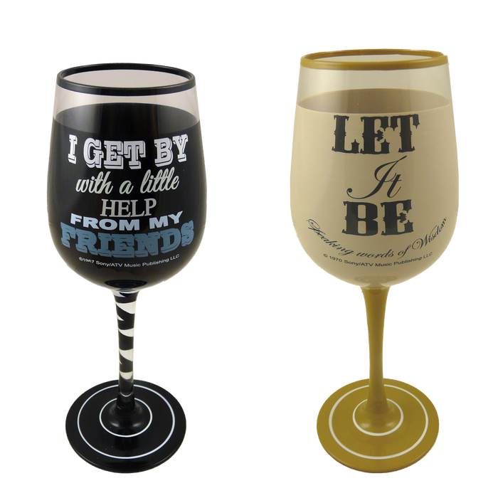 Pack of 2 Lennon & McCartney Wine Glasses