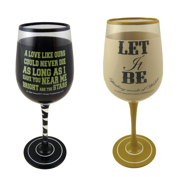 Pack of 2 Lennon & McCartney Wine Glasses