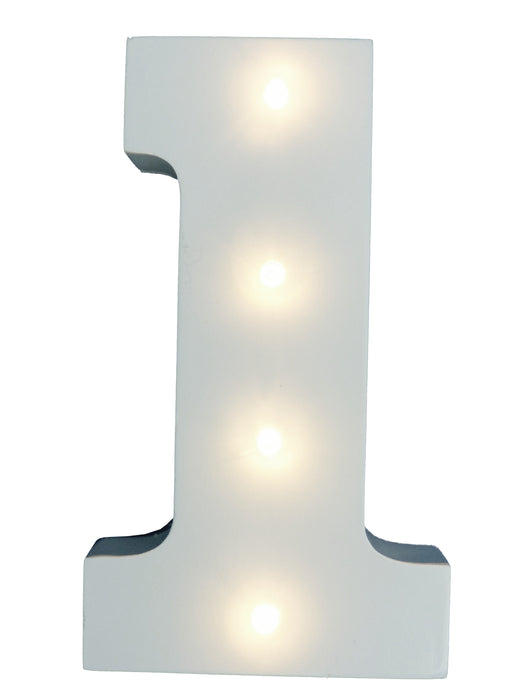 Light-Up Number with LED Lights