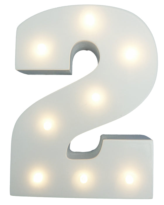 Light-Up Number with LED Lights