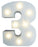 Light-Up Number with LED Lights