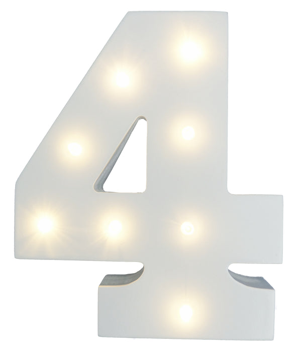 Light-Up Number with LED Lights